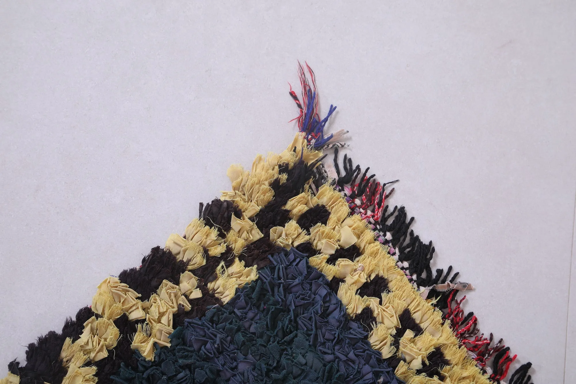 Colorful Boucherouite Rug – 3.2 x 6.7 Feet