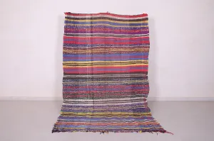 Colorful Moroccan kilim rug - 5.2 FT X 8.3 FT - Large berber carpet