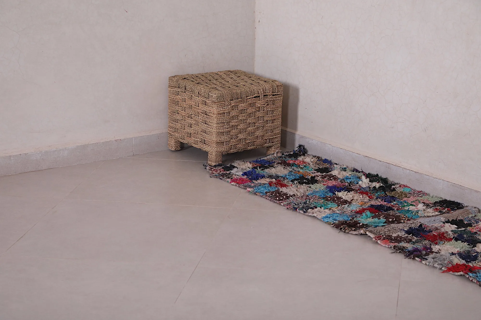 Colorful Runner Boucherouite Rug - 1.6 x 6.5 Feet