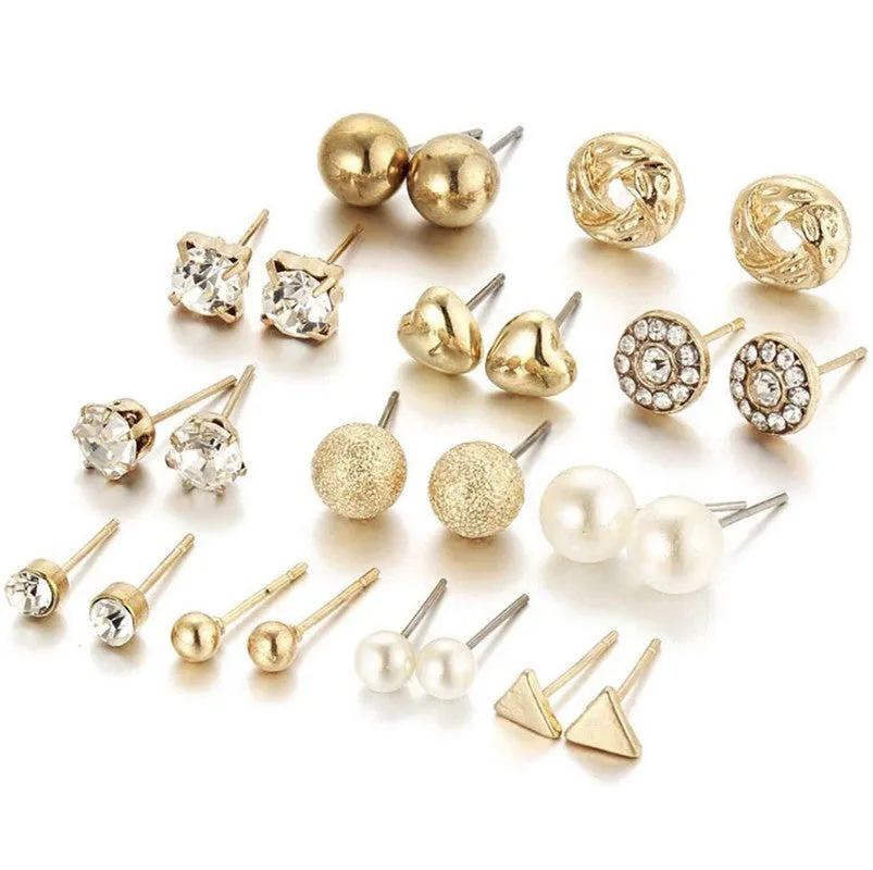 Combo Of Golden Pearl Pendant With Earring Set