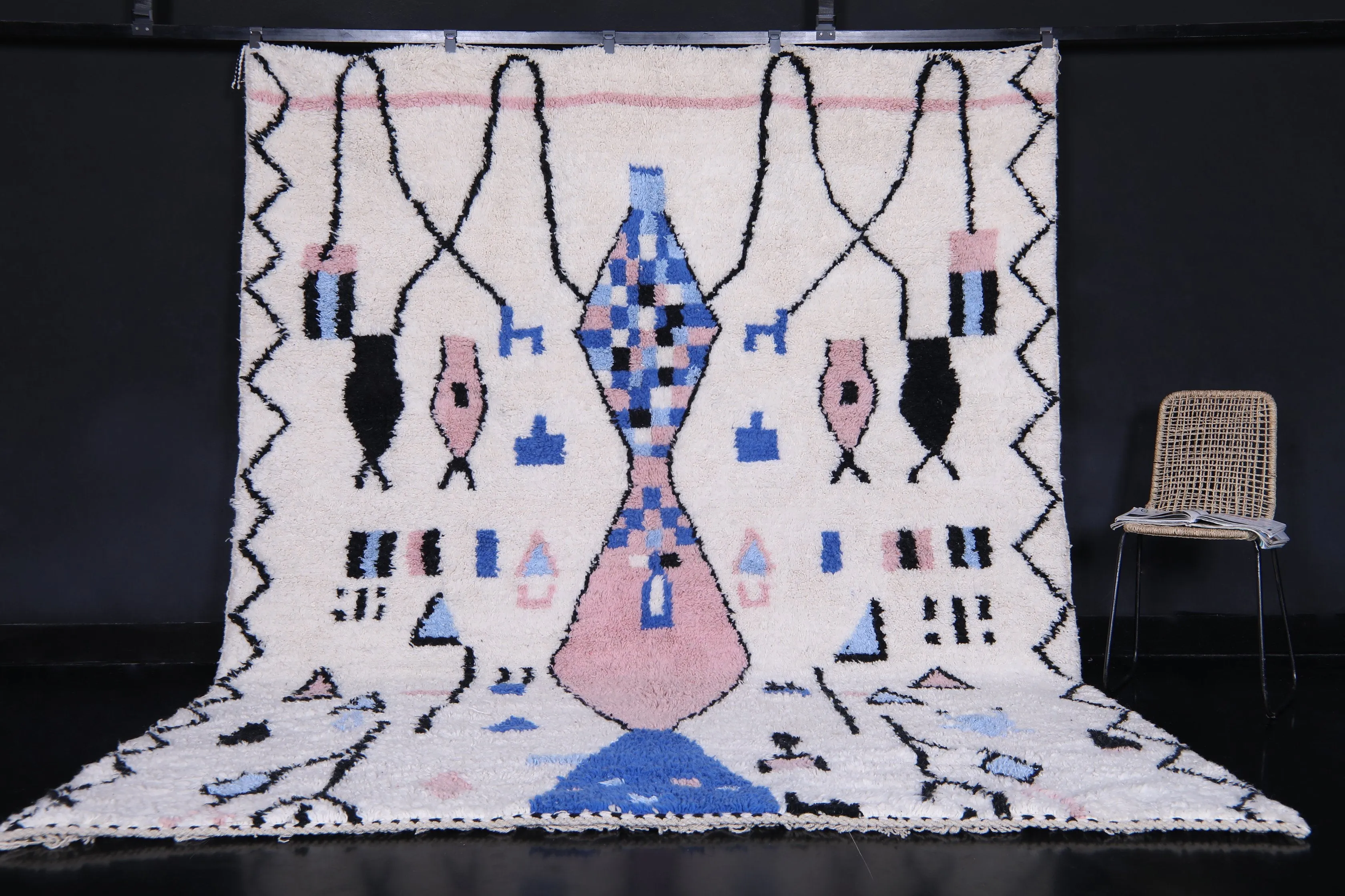 Contemporary rug -Custom Berber Moroccan rug - Wool rug