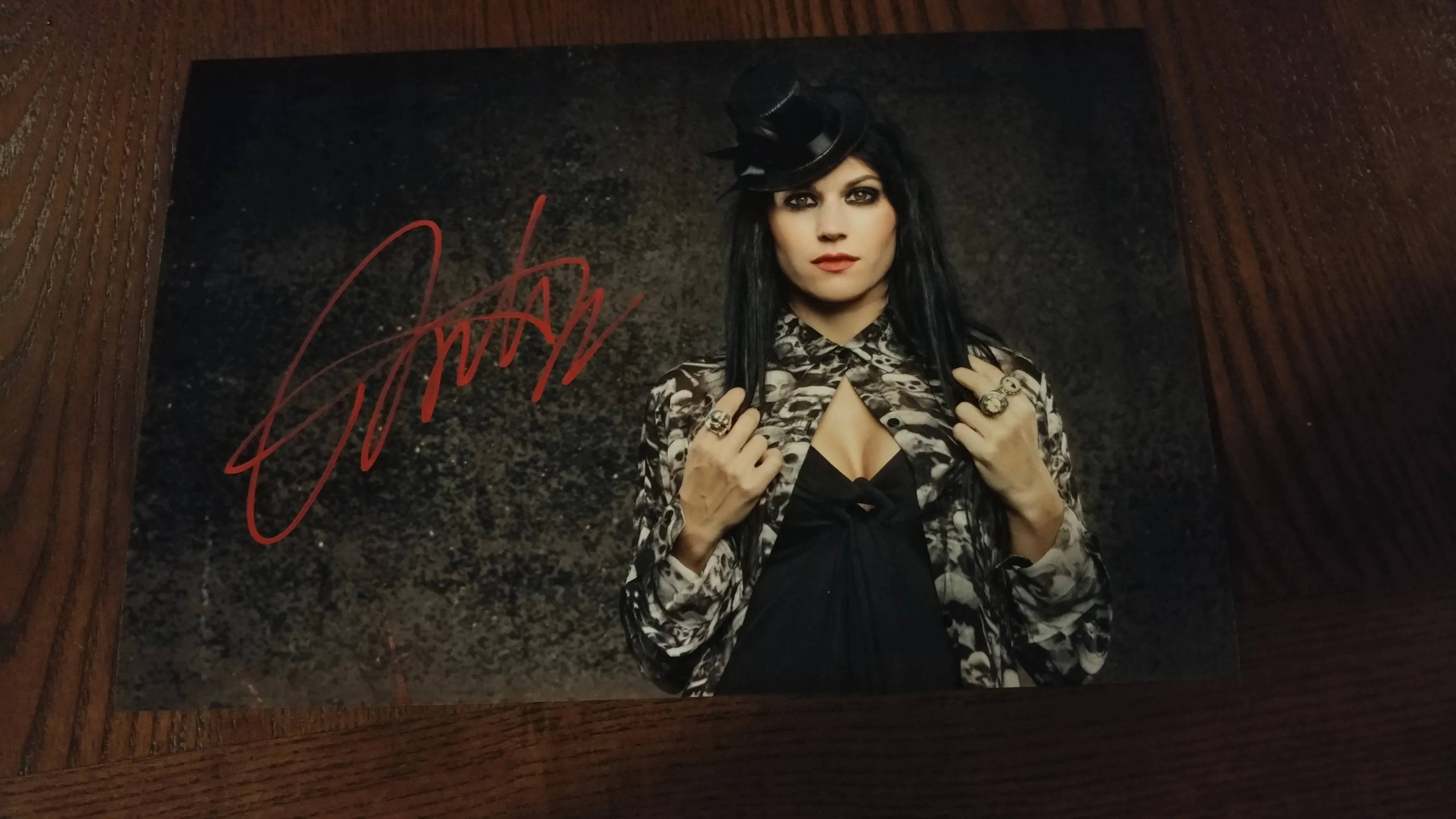 Cristina Scabbia - Fashion - Signed Limited Edition Metallic Print