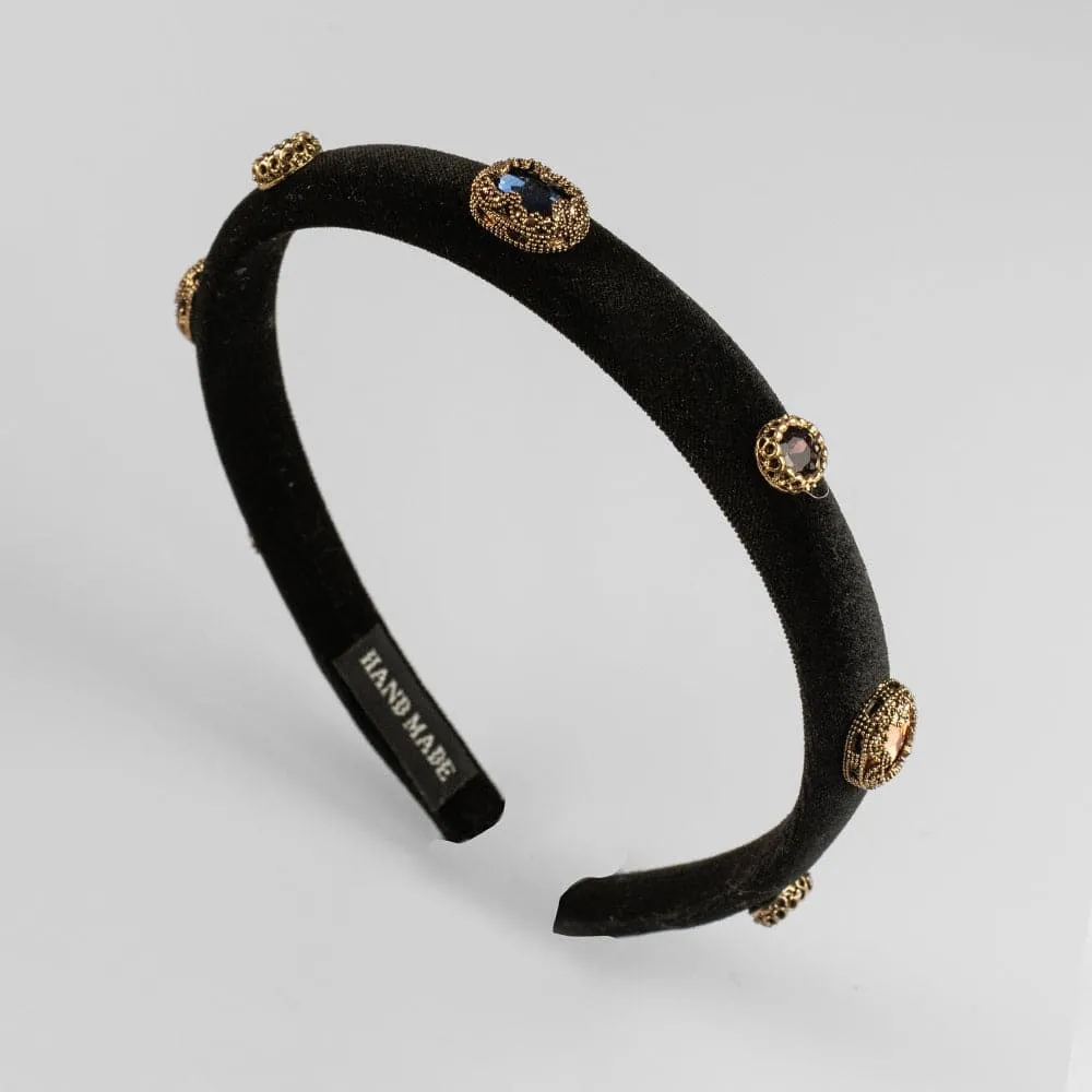 Crystal Velvet Baroque Headband