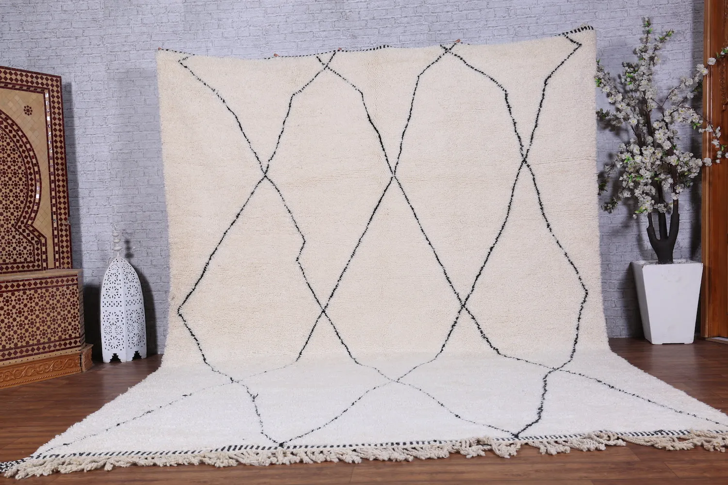 Custom Moroccan rug - beni ourain wool carpet
