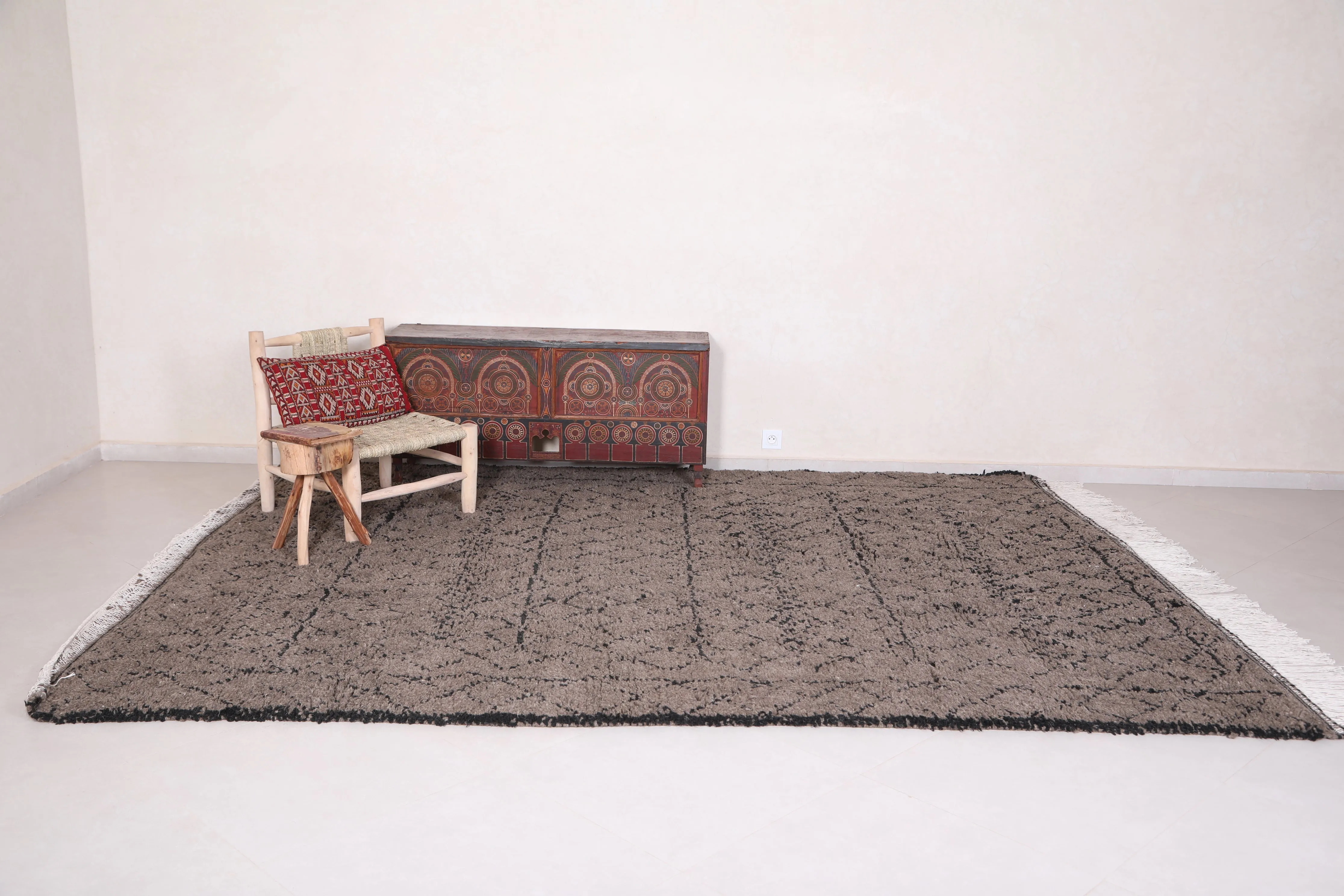 Custom Moroccan rug - Wool berber carpet rug - Beni rug