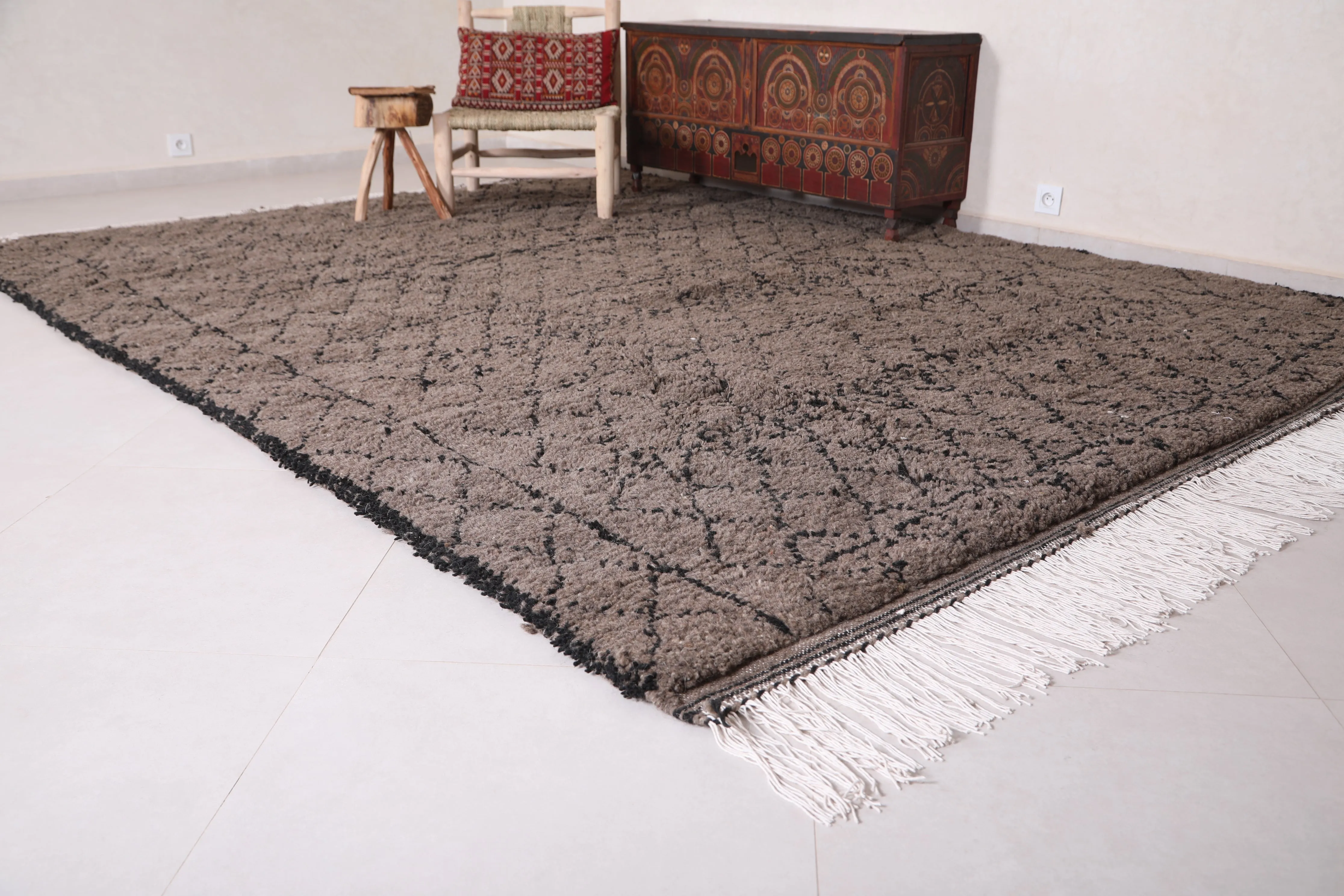 Custom Moroccan rug - Wool berber carpet rug - Beni rug