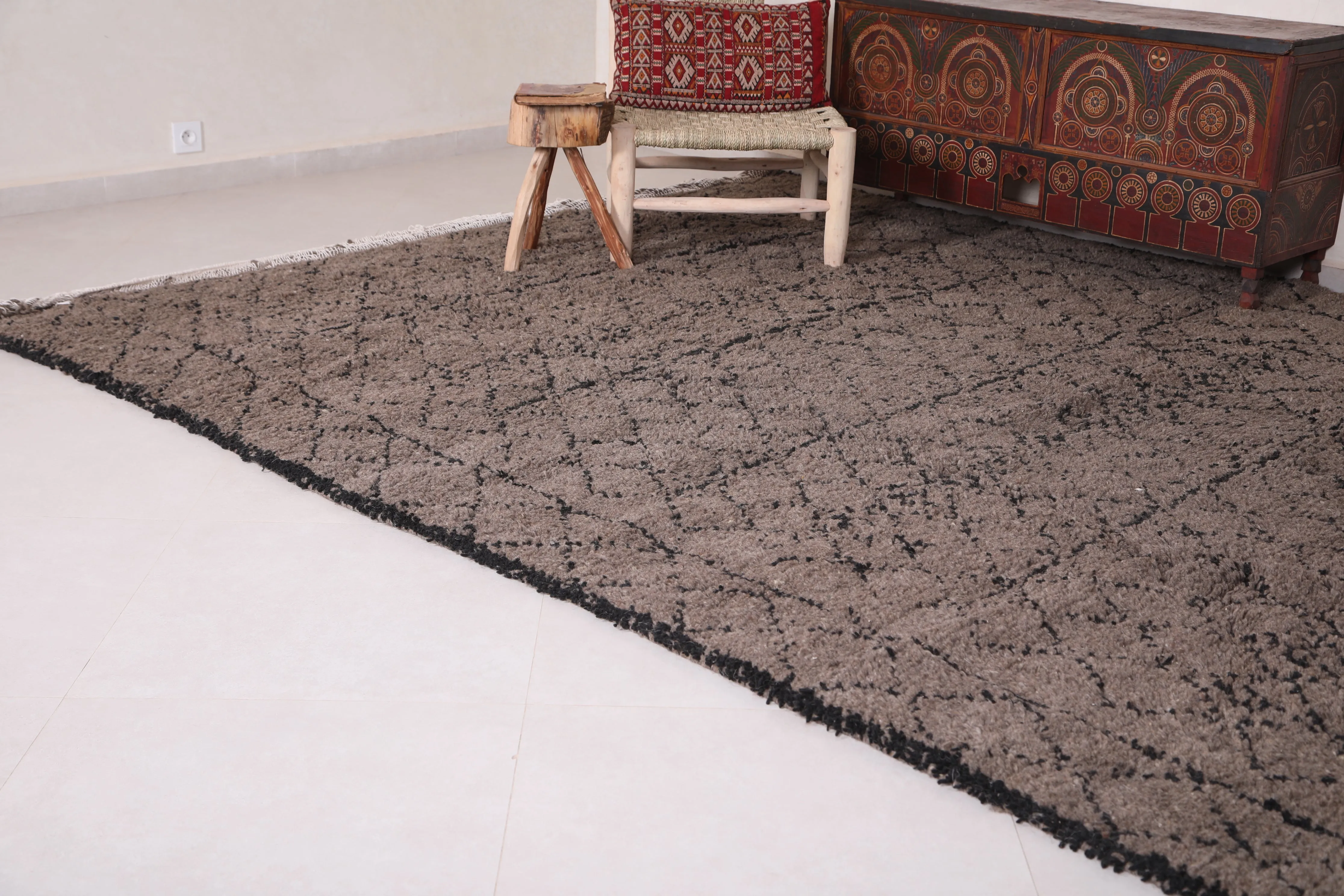 Custom Moroccan rug - Wool berber carpet rug - Beni rug