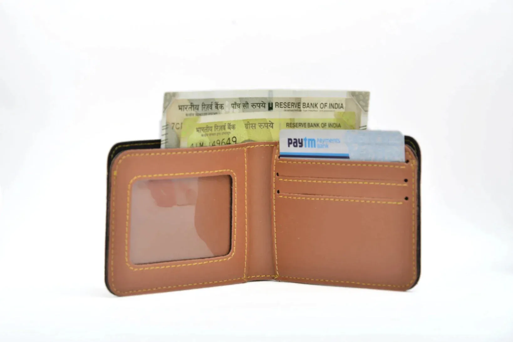 Customized Best Vegan Leather Combo with Water Bottle - Tan