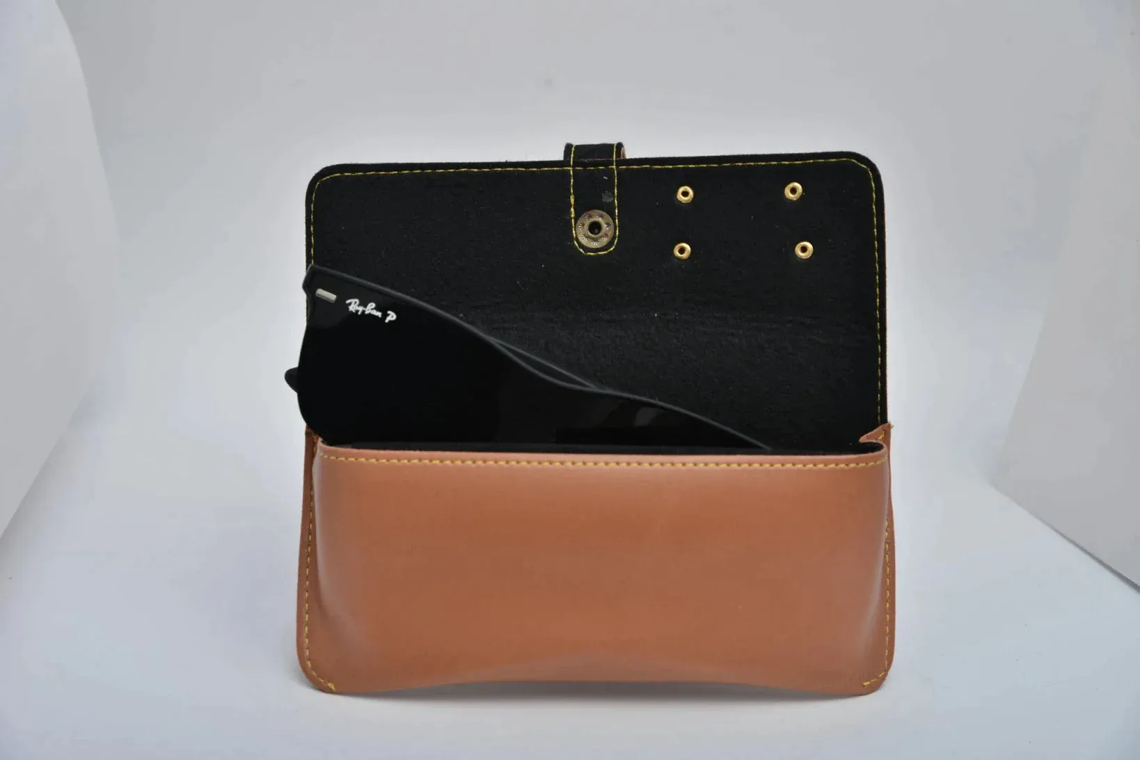 Customized Best Vegan Leather Combo with Water Bottle - Tan