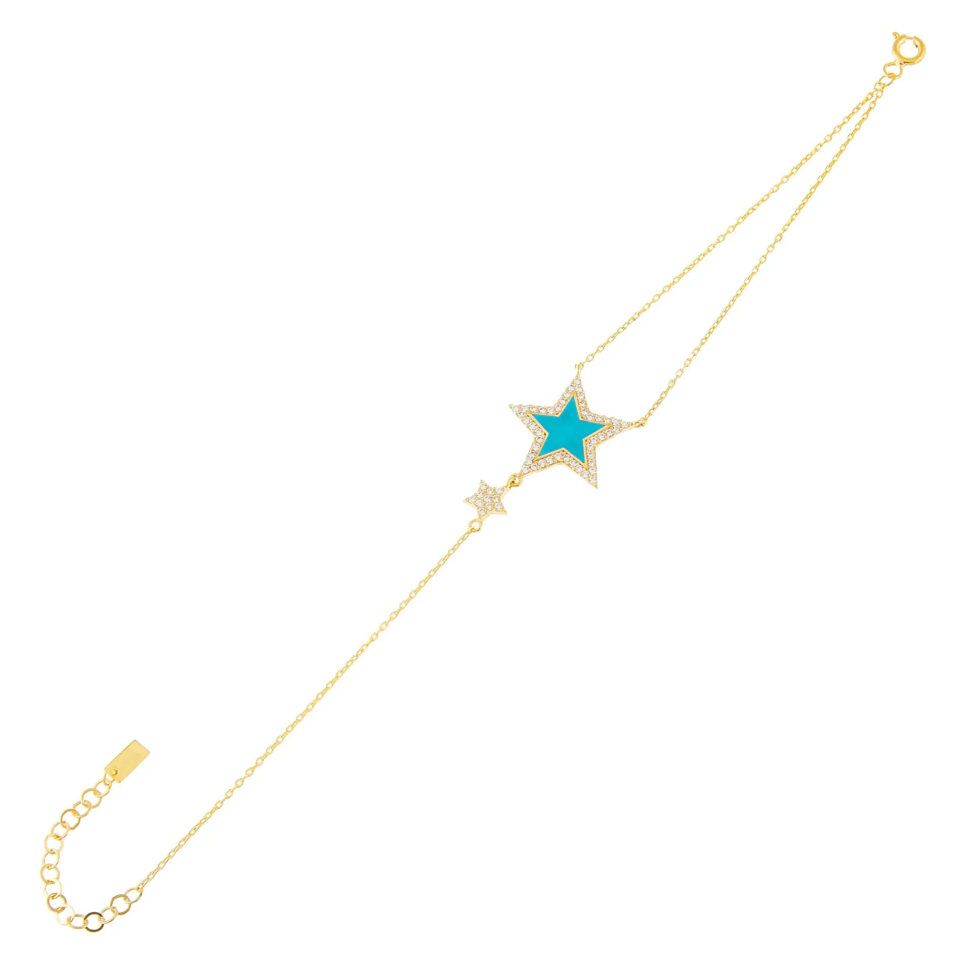 CZ Neon Star Bracelet