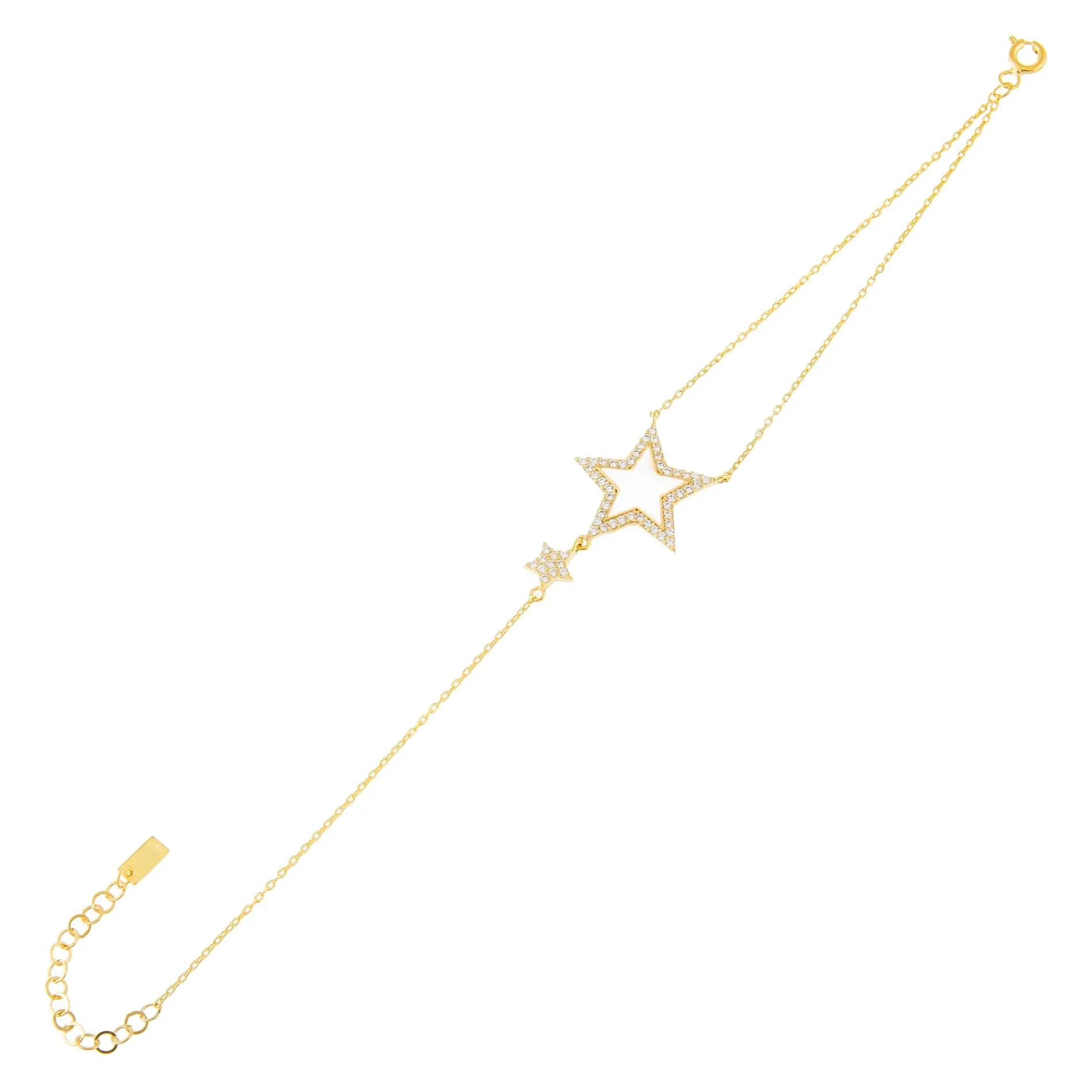 CZ Neon Star Bracelet