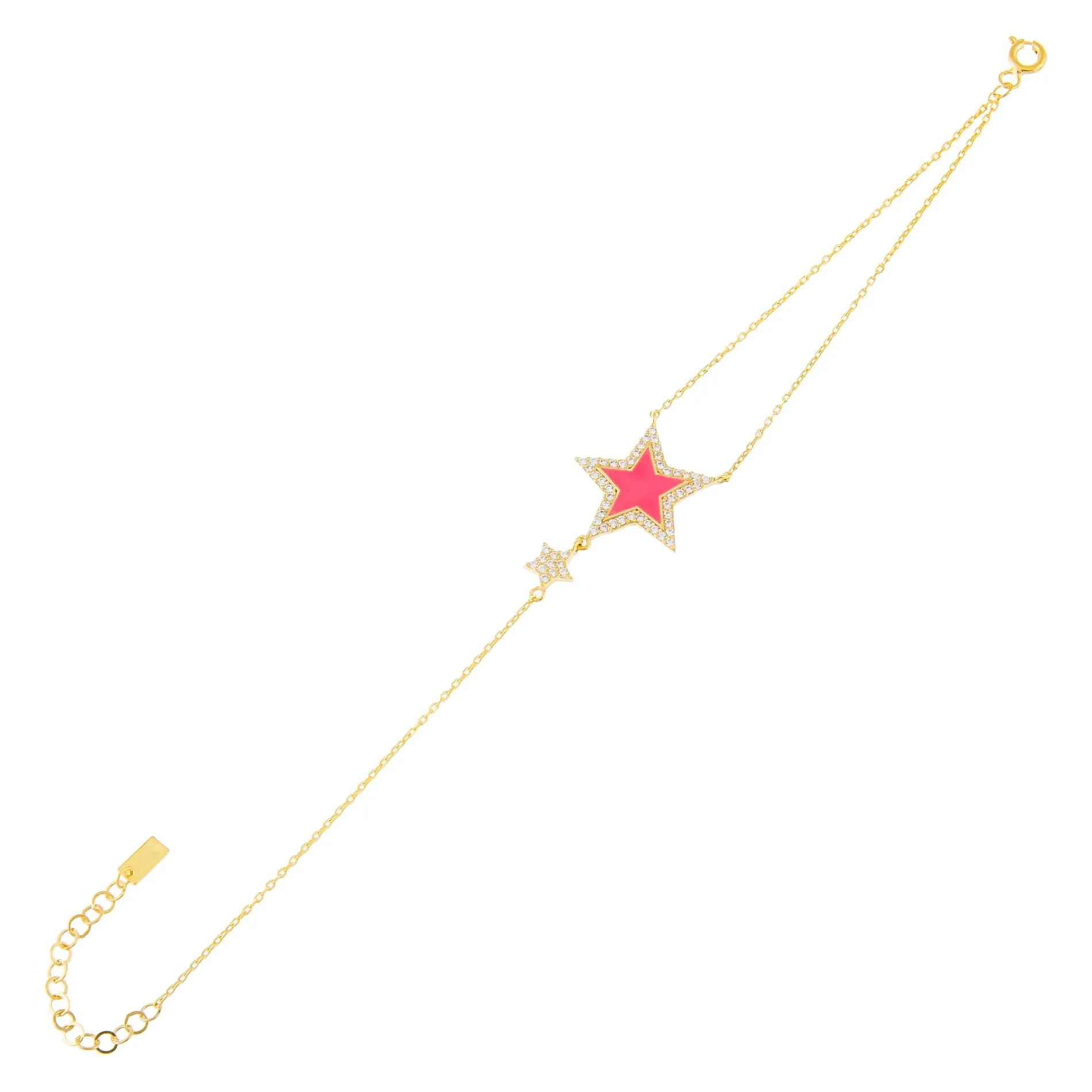 CZ Neon Star Bracelet