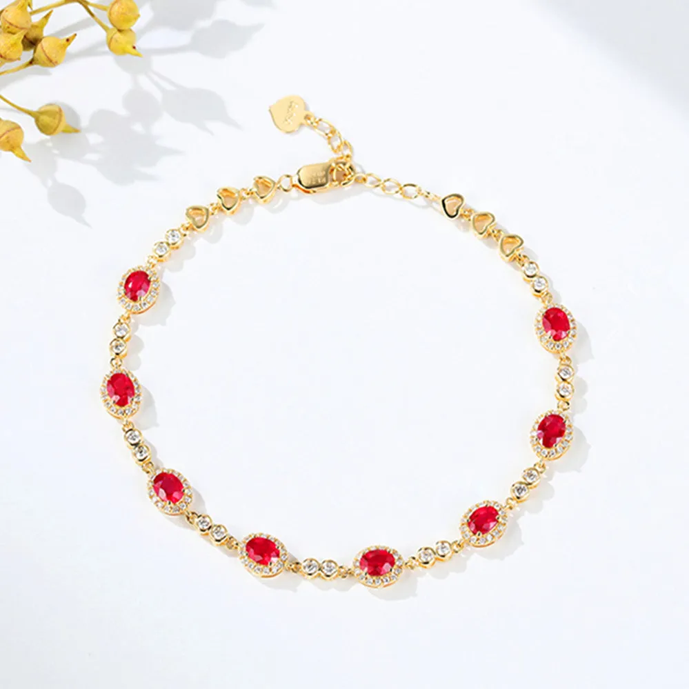 Diamond and Ruby Bracelet