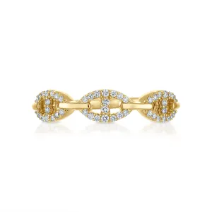Diamond Link Ring