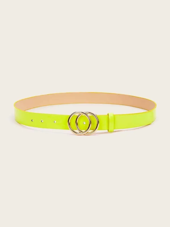 Double O-ring Neon Yellow Belt