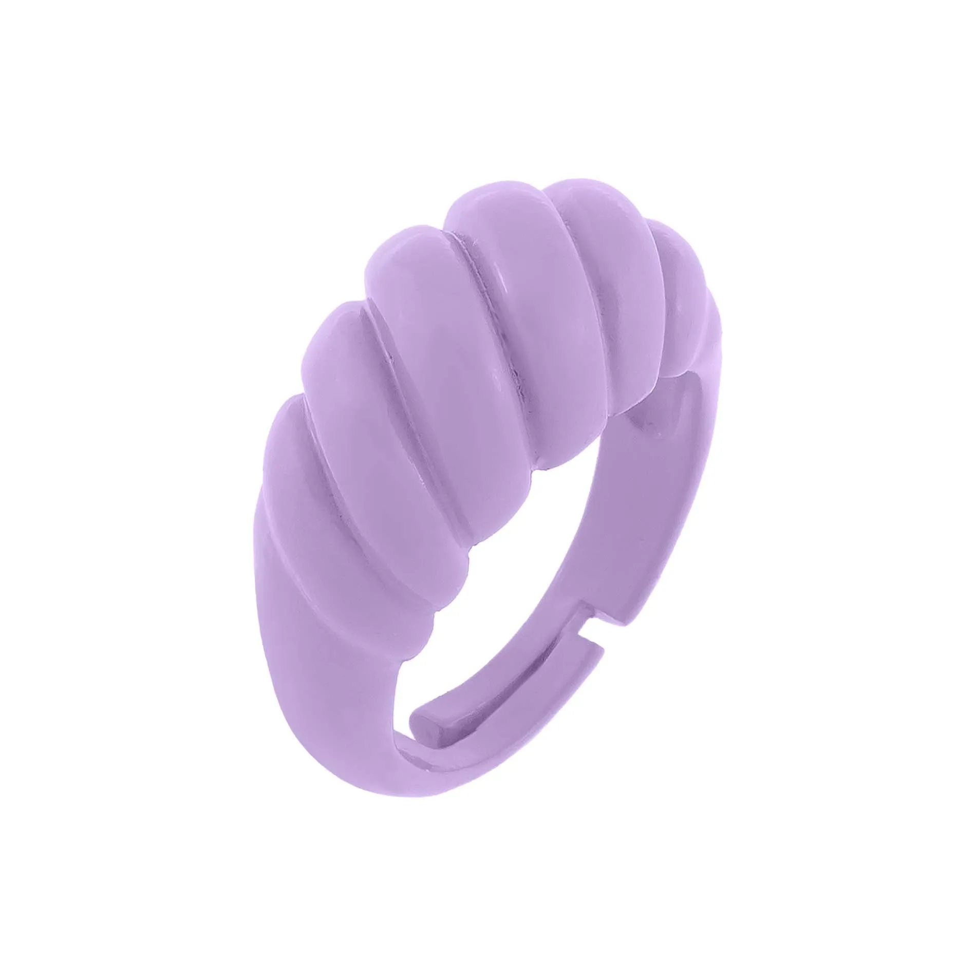 Enamel Braided Dome Ring