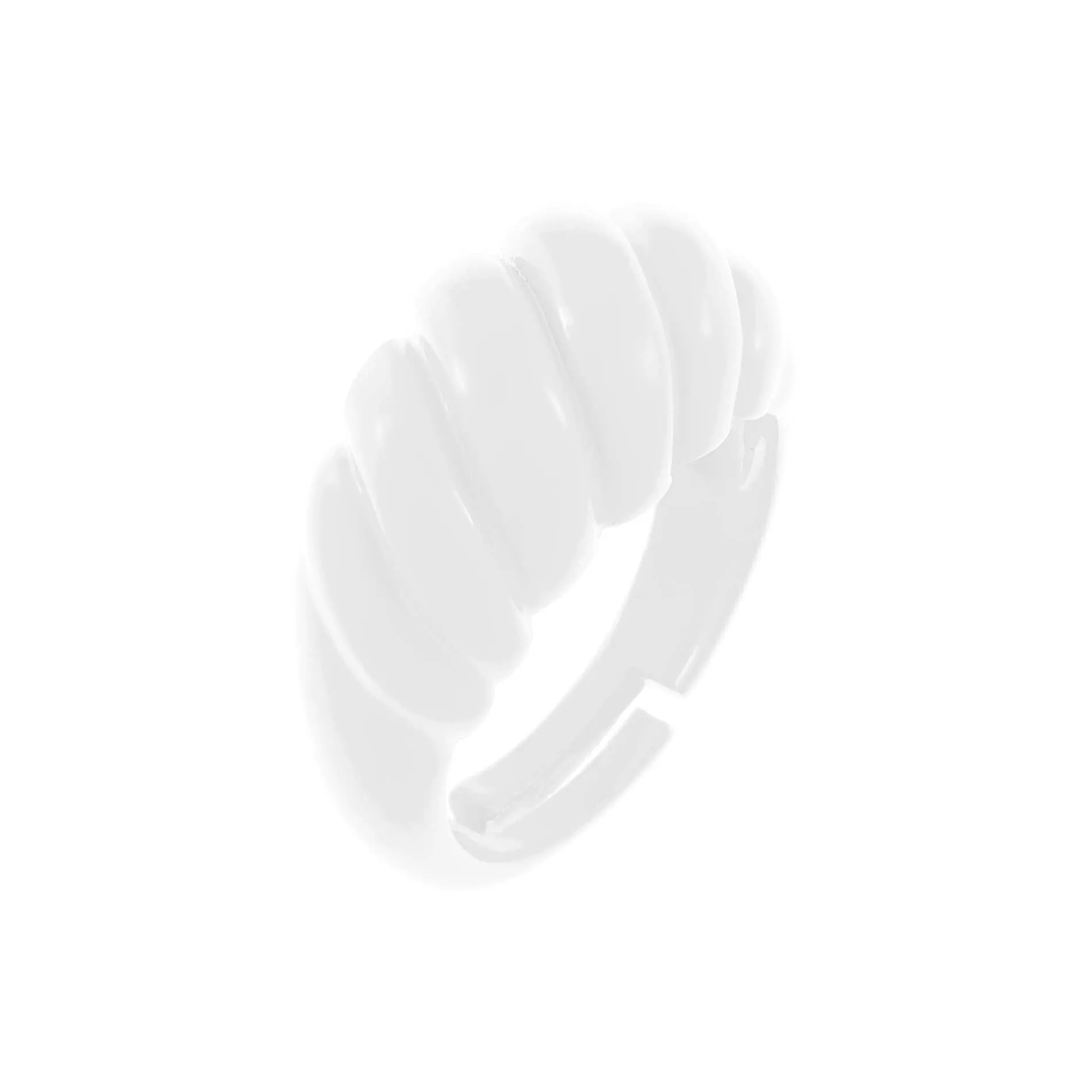 Enamel Braided Dome Ring