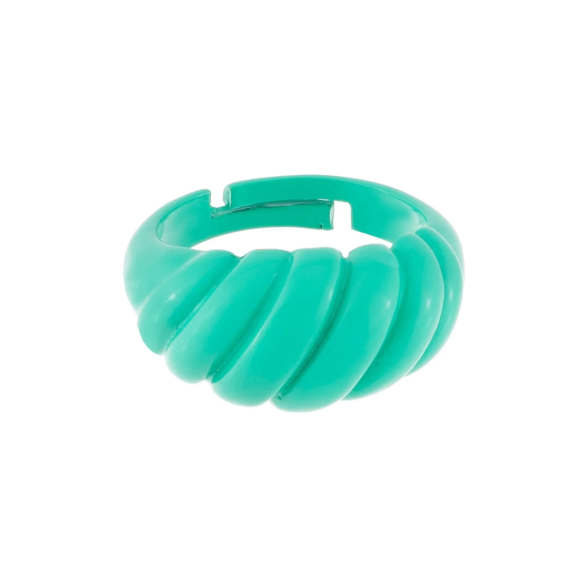 Enamel Braided Dome Ring