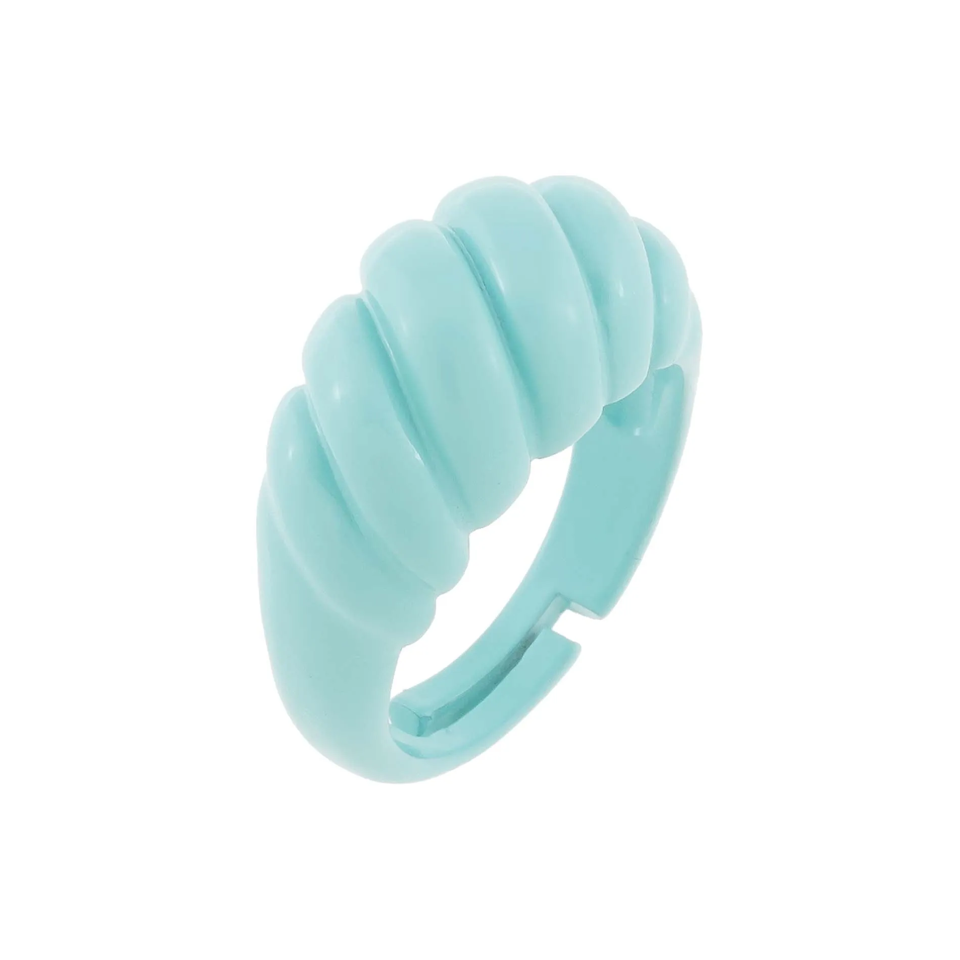 Enamel Braided Dome Ring