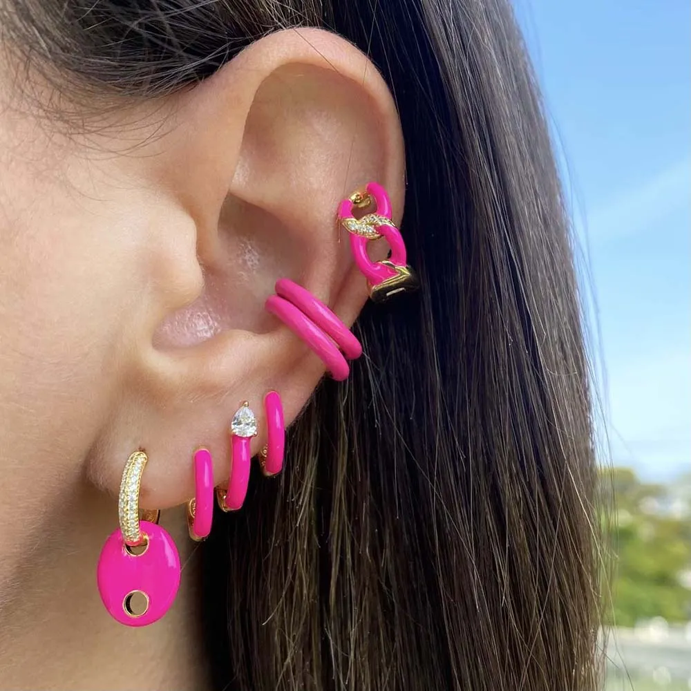 Enamel Colored Ear Cuff