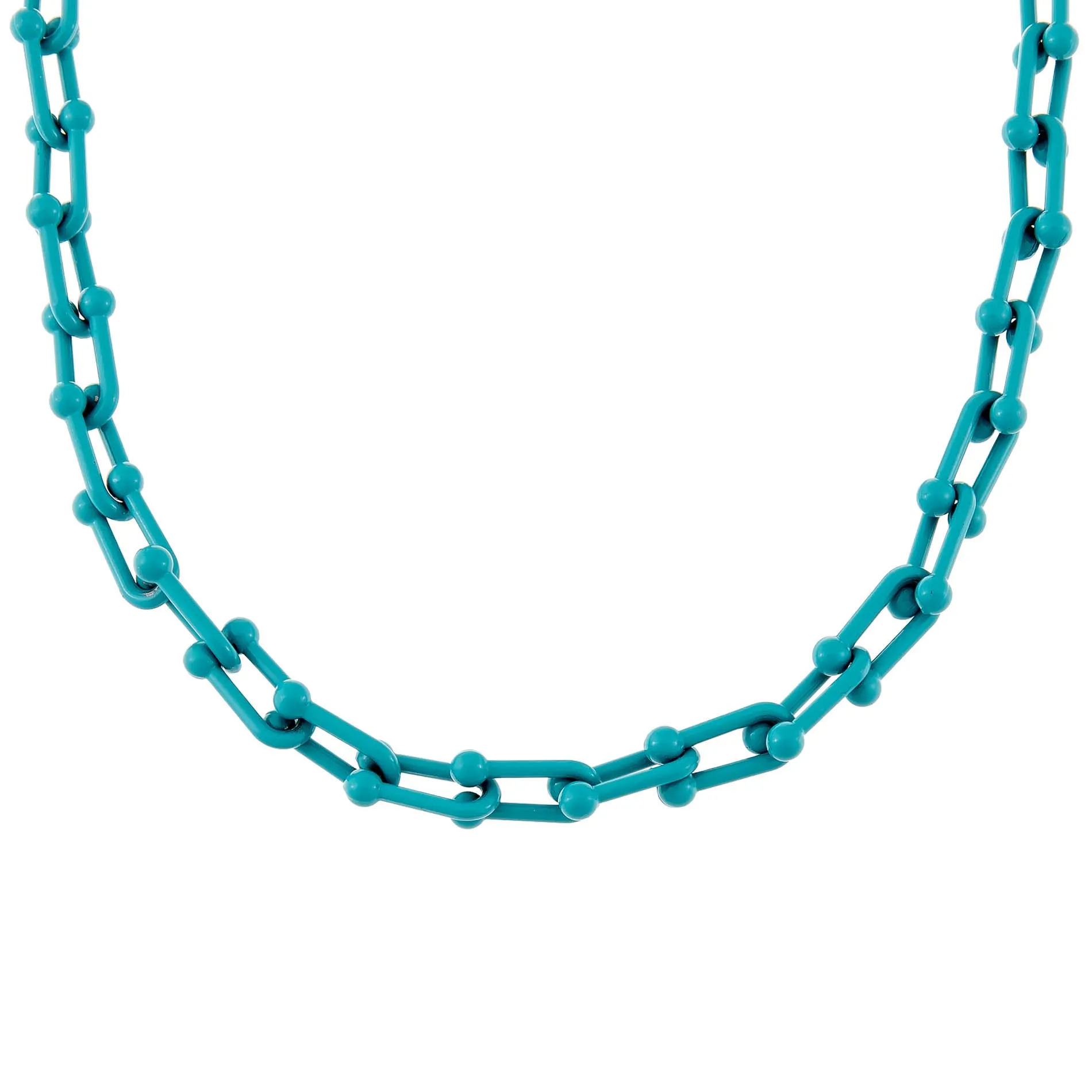 Enamel U Chain Necklace
