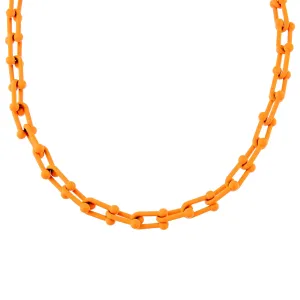 Enamel U Chain Necklace