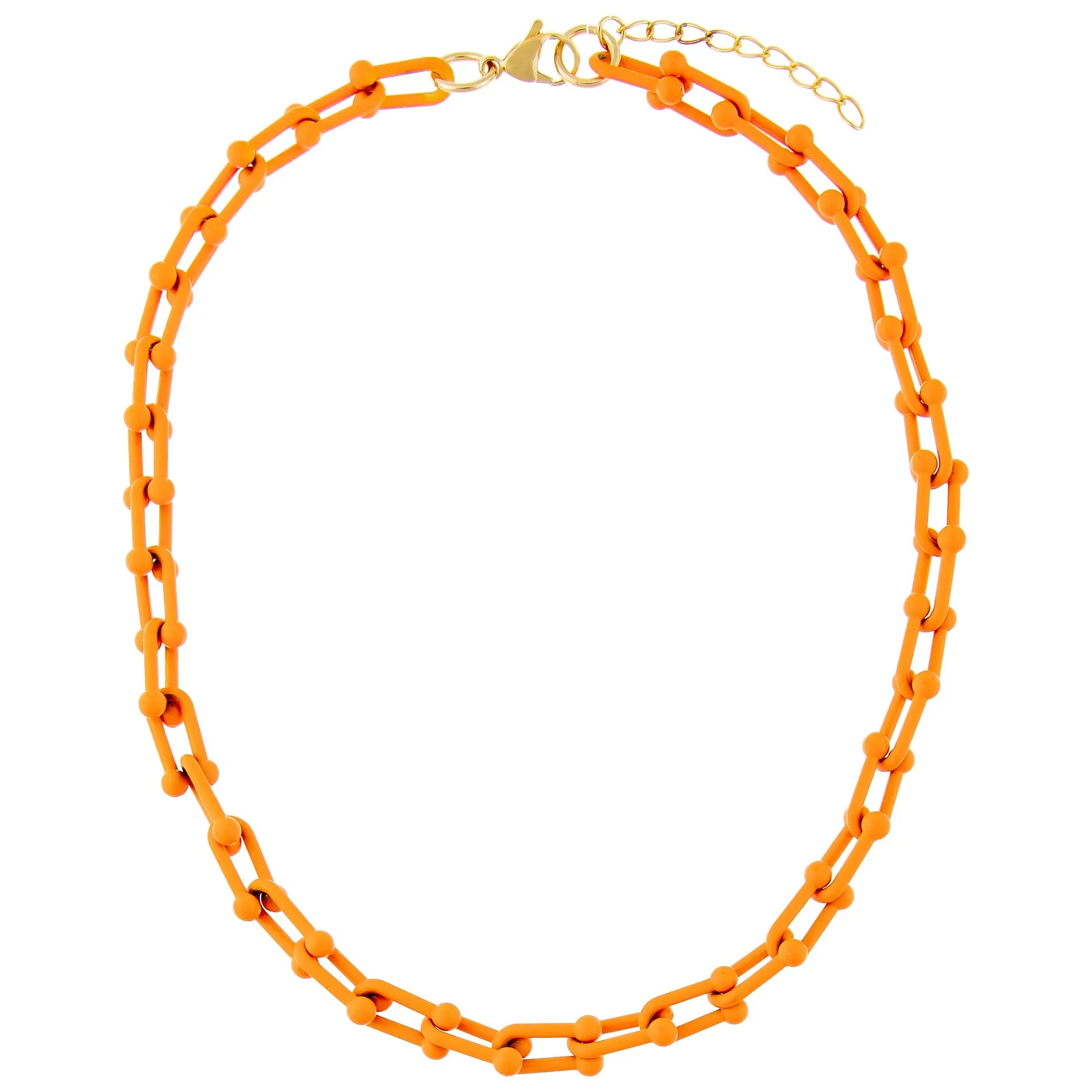 Enamel U Chain Necklace