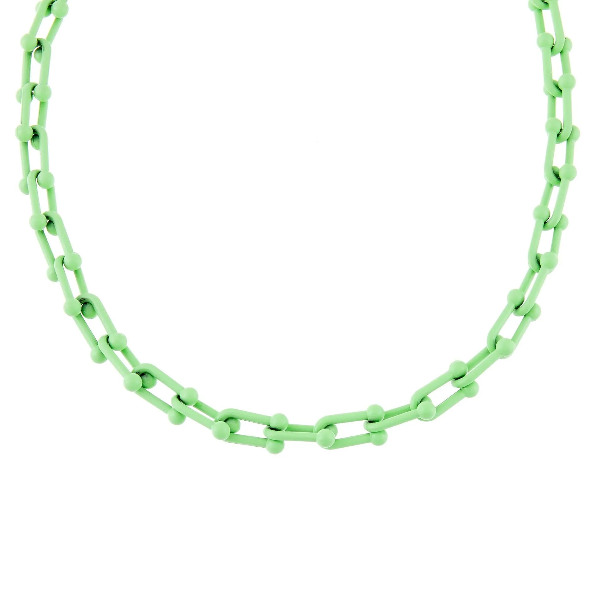Enamel U Chain Necklace