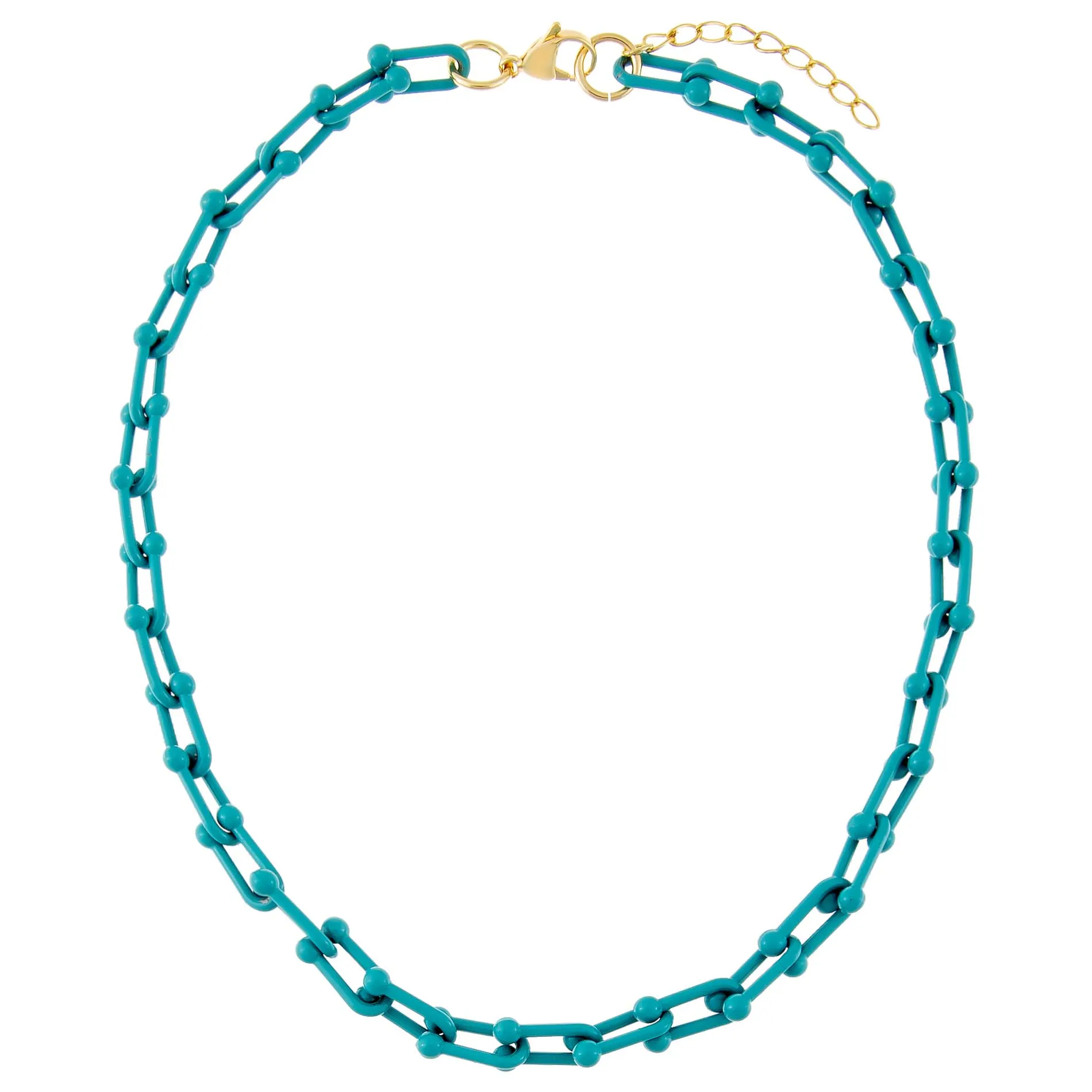 Enamel U Chain Necklace