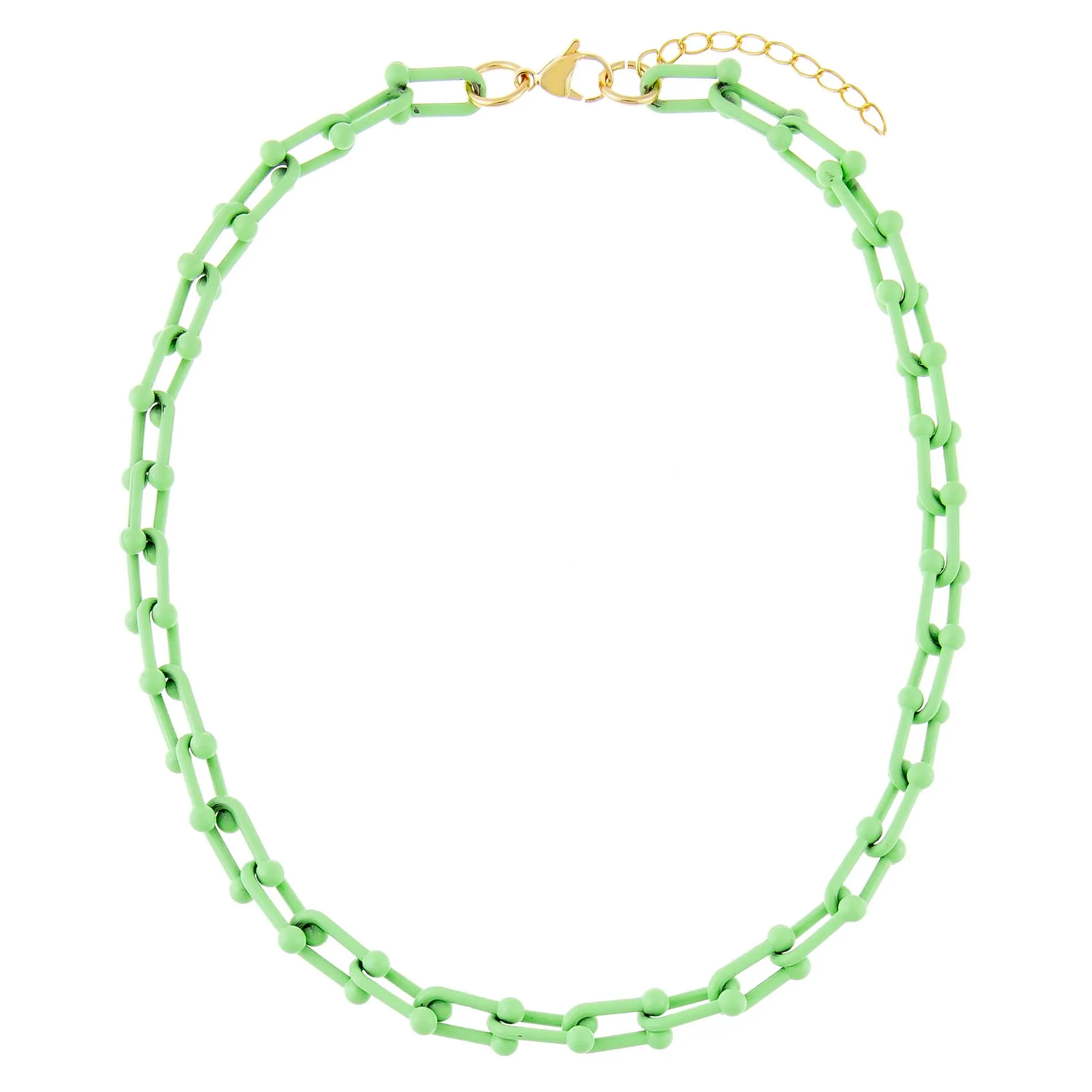 Enamel U Chain Necklace