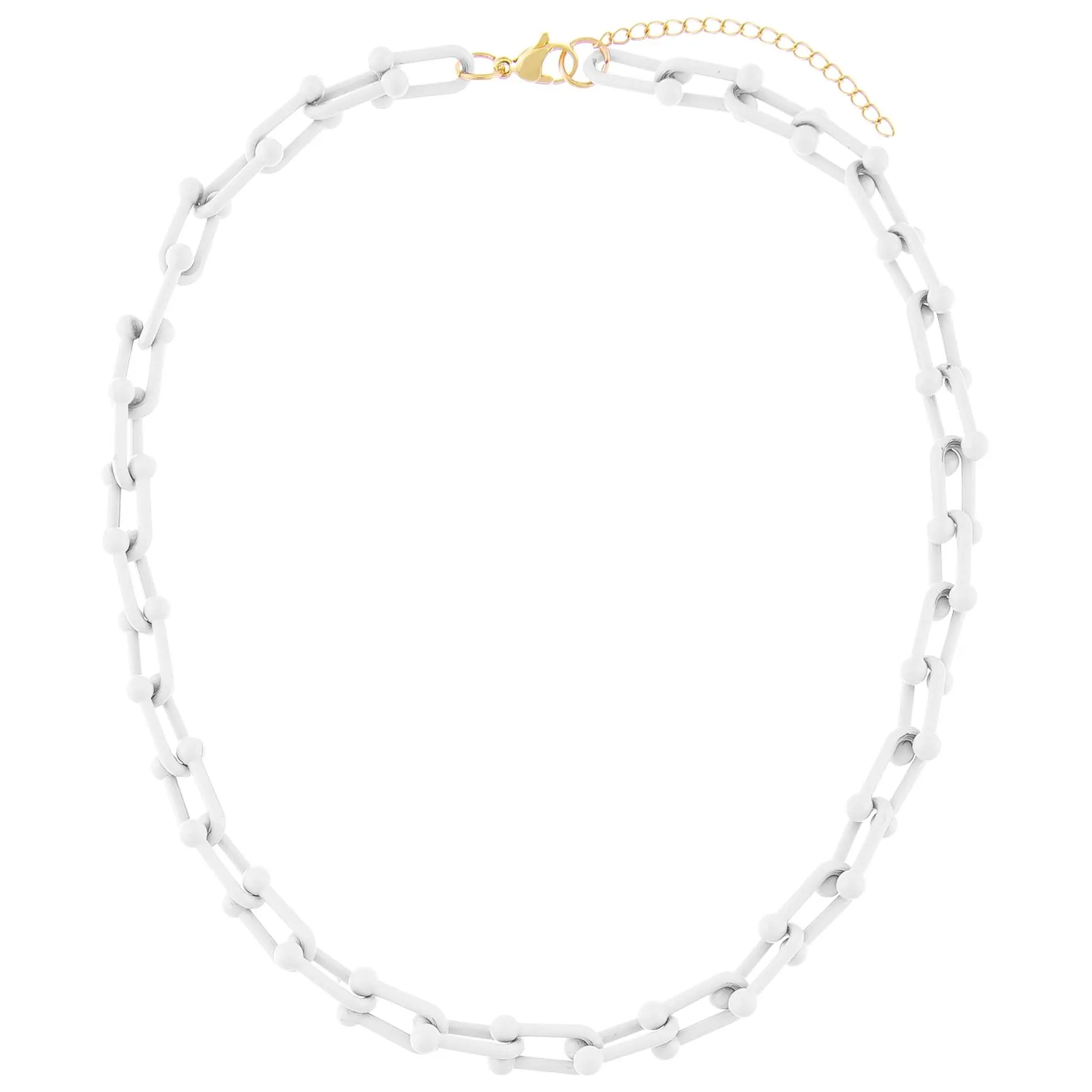 Enamel U Chain Necklace