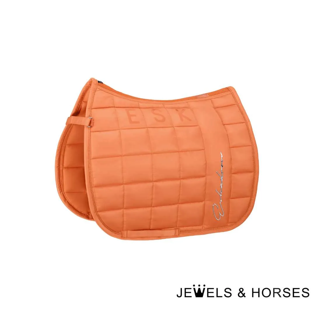 Eskadron Classic Sports SS22 big Square MattGloss Saddlepad - Soft Peach