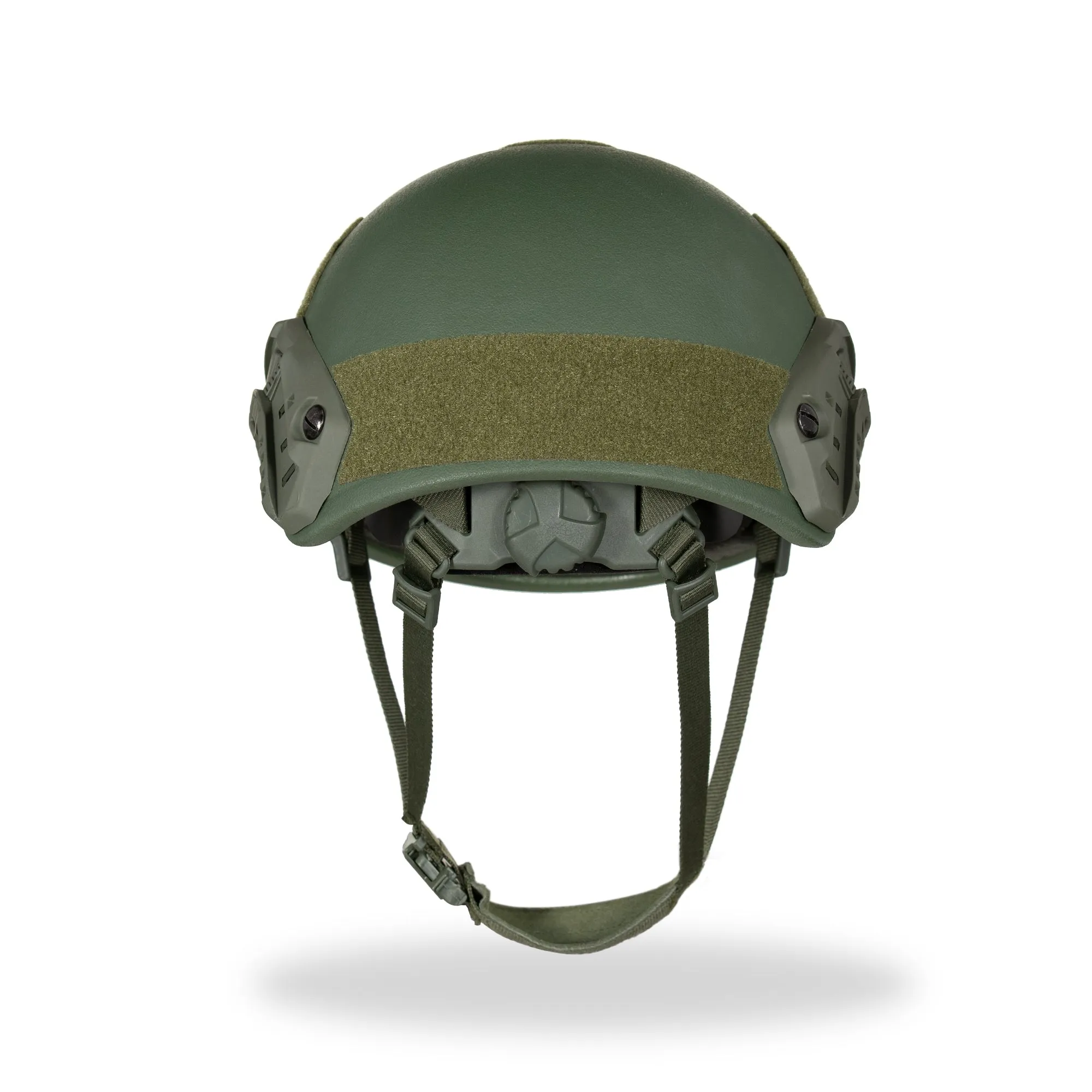 Exec Defense High-Cut Style Level III-A Ballistic Resistant Helmet w/ Side Rails and Front Mount