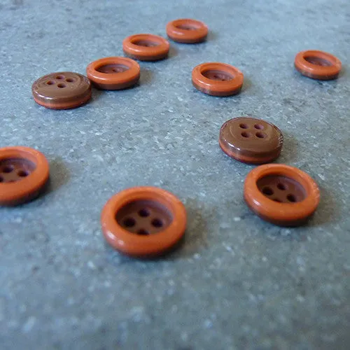 Fashion Rim Button - Orange
