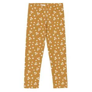 Field of Gold Floral Kid's Leggings (2T-7)