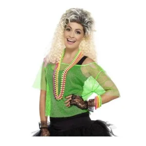 Fishnet Top, Neon Green,L/1 X
