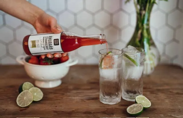 Frost Bite Syrup Co Rhubarb Strawberry Cordial 375ml