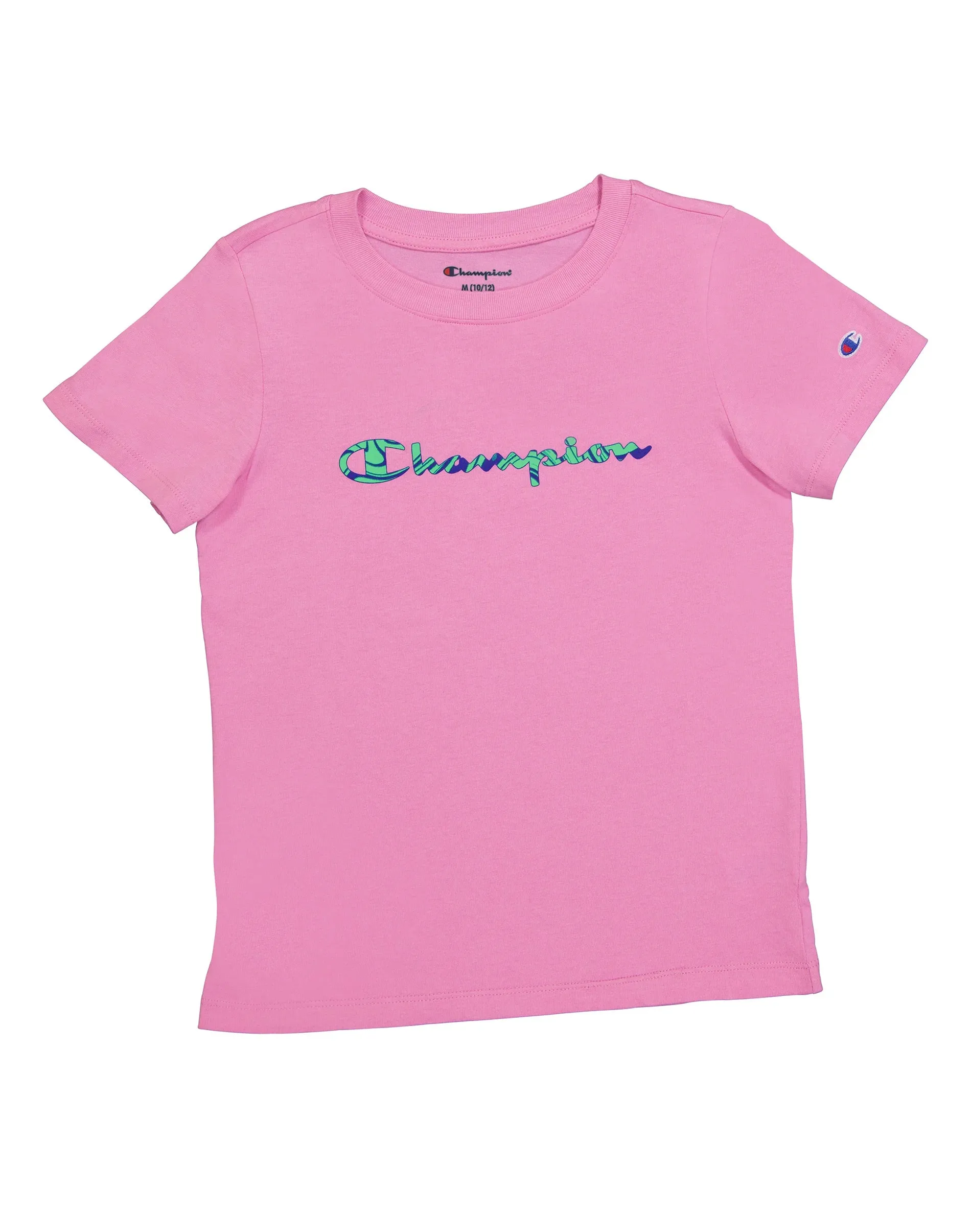 Girl's Youth Marble Script Crew T-Shirt