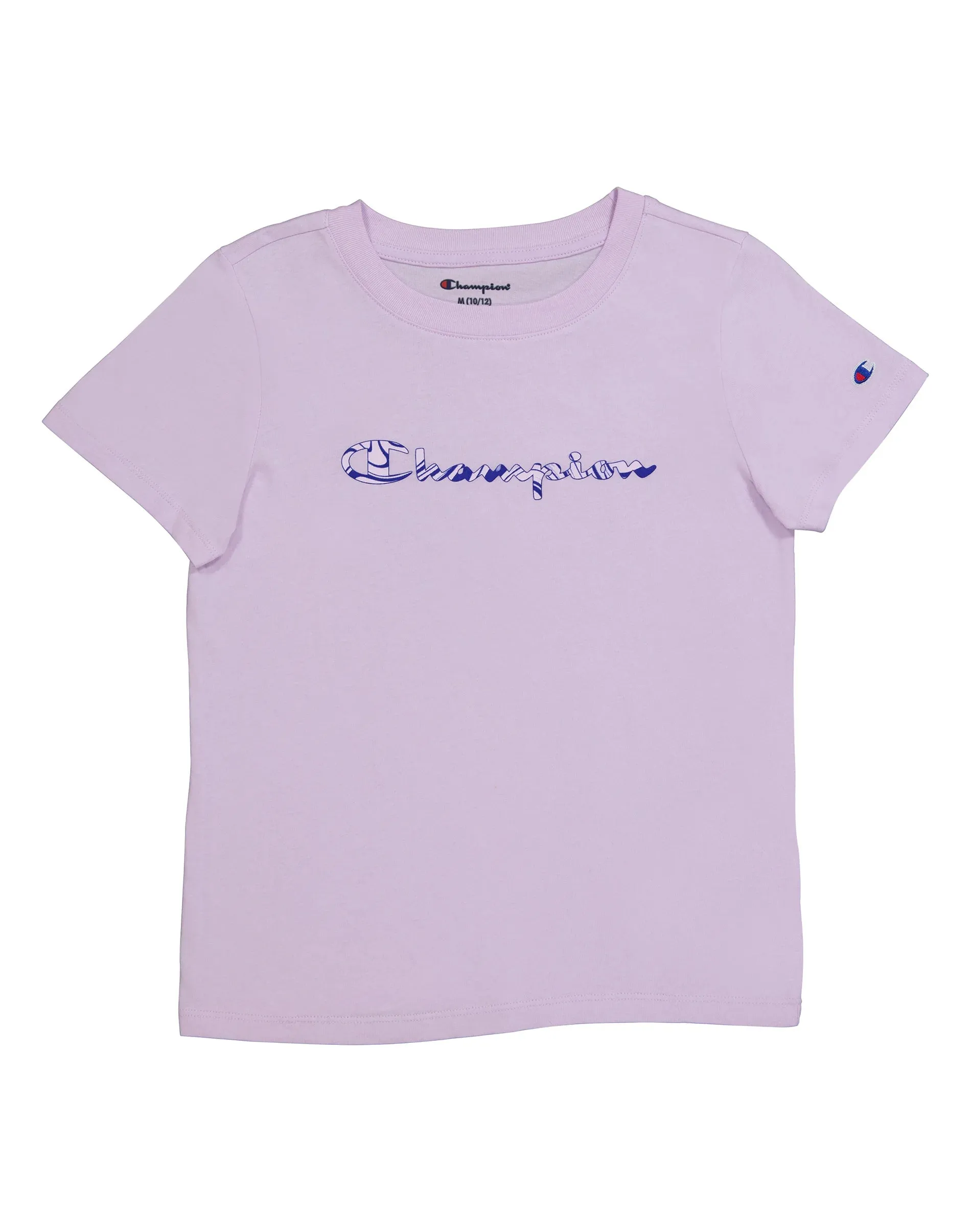 Girl's Youth Marble Script Crew T-Shirt