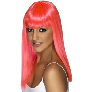 Glamourama Wig - Neon Pink, Long