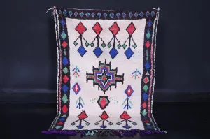 Handmade Vintage Rug 3.3 x 5.3 FT - Vibrant Artisan Charm