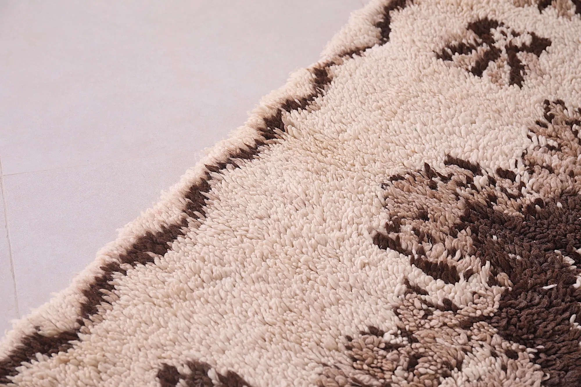 Handmade Wool Rug – 3.4 x 6.6 ft Authentic Moroccan Rug