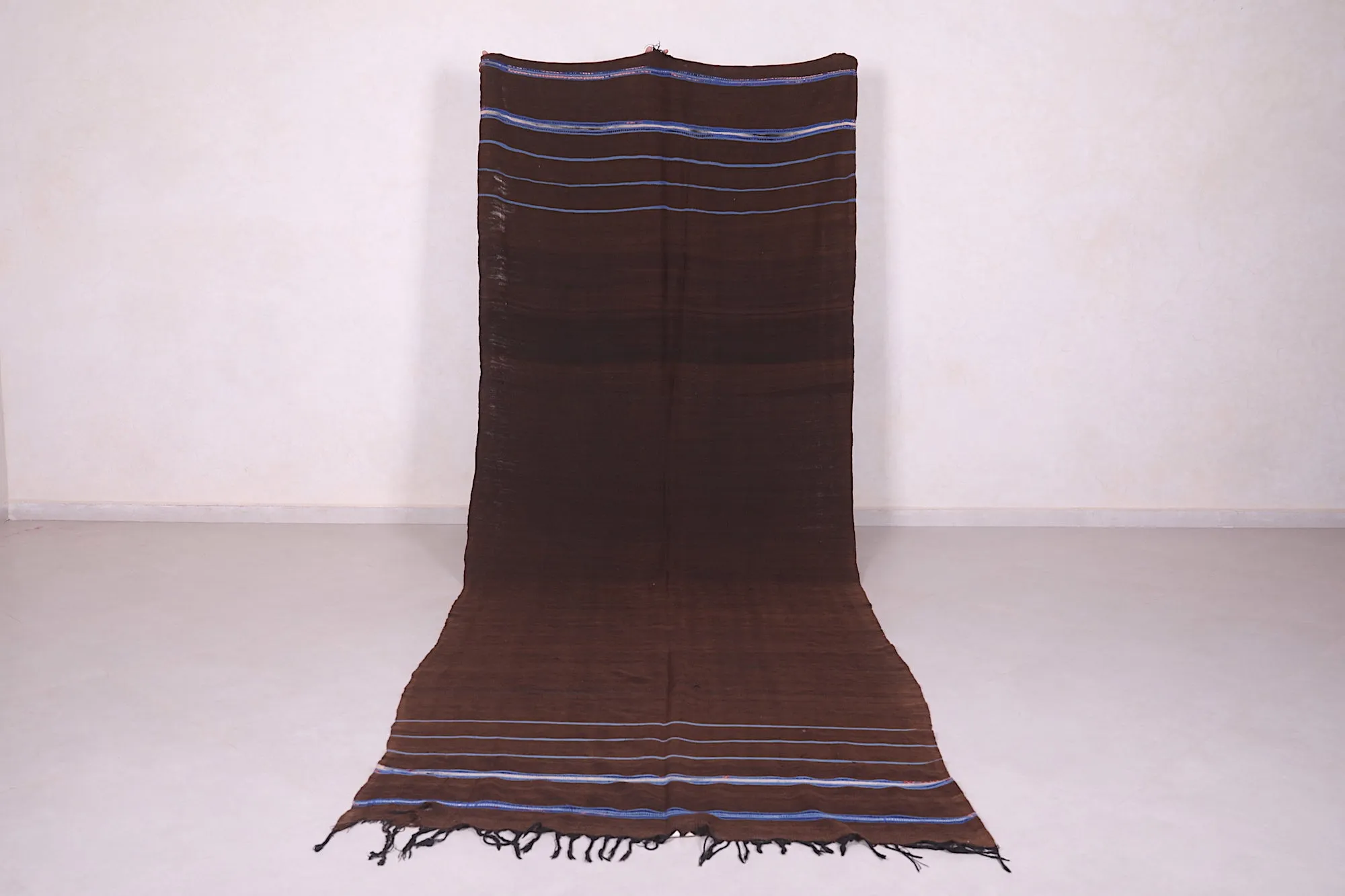 Handwoven Berber Kilim - 4.7 FT X 13 FT | Moroccan Long Rug