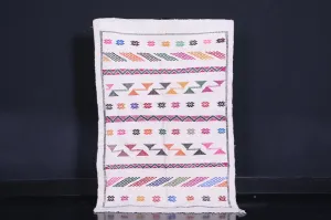 Handwoven Kilim - 3.2 FT X 5 FT - Vibrant Geometric Design
