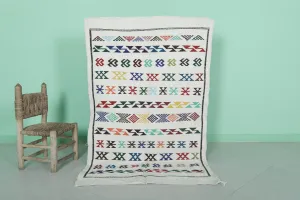 Handwoven Kilim - 3.2 FT X 5.1 FT | Moroccan Rug