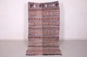 Handwoven Moroccan Rug 4.1 x 7.8 FT - Vibrant Artisan Design