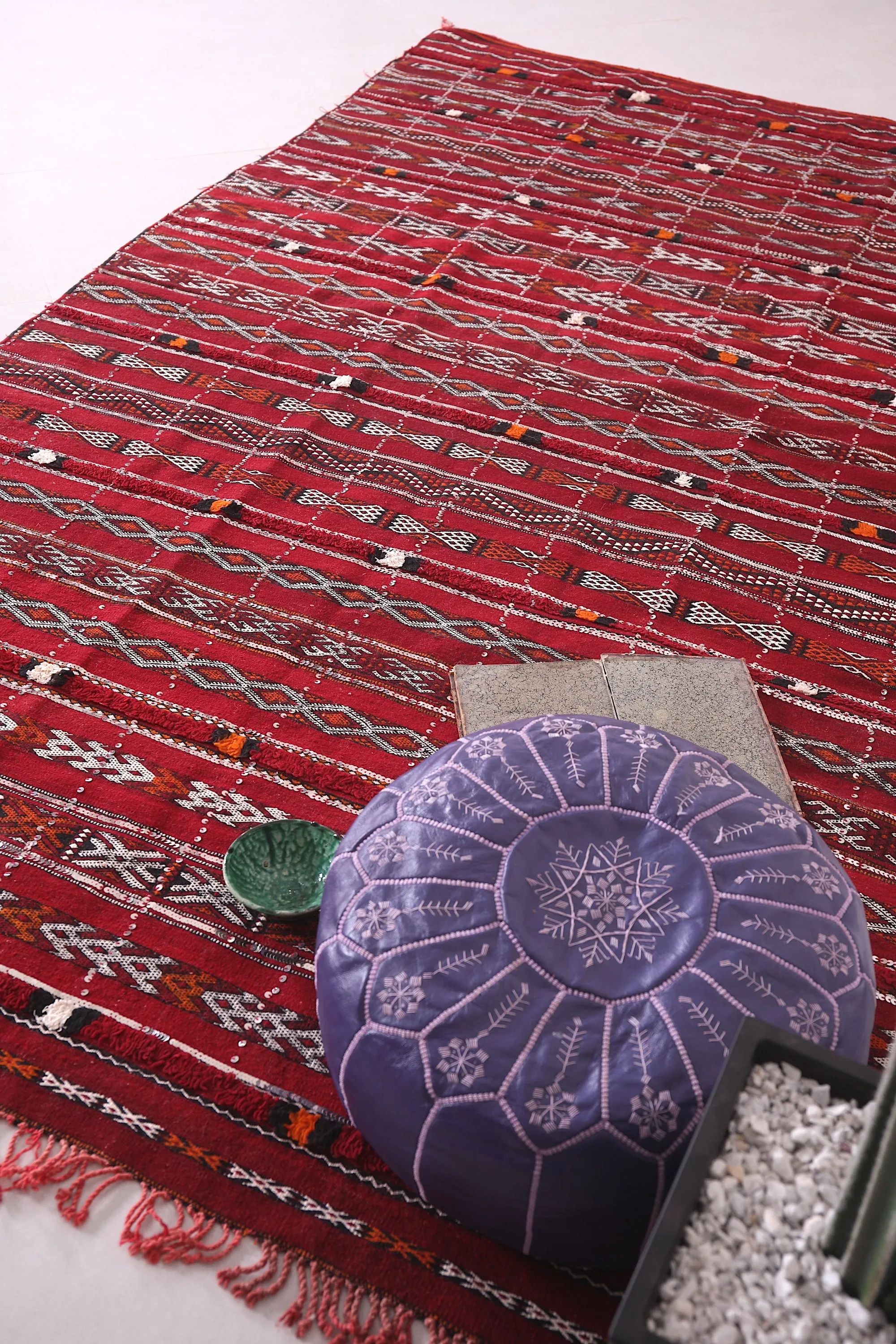 Handwoven Moroccan Rug - 5.9 FT X 10.6 FT | Artisan Berber Design