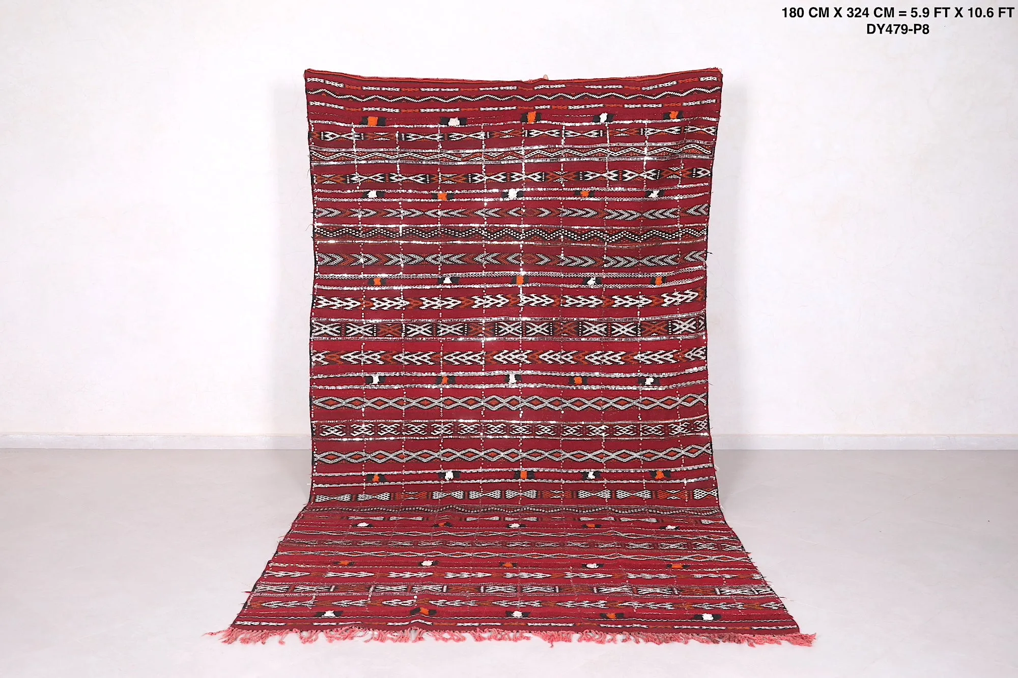 Handwoven Moroccan Rug - 5.9 FT X 10.6 FT | Artisan Berber Design