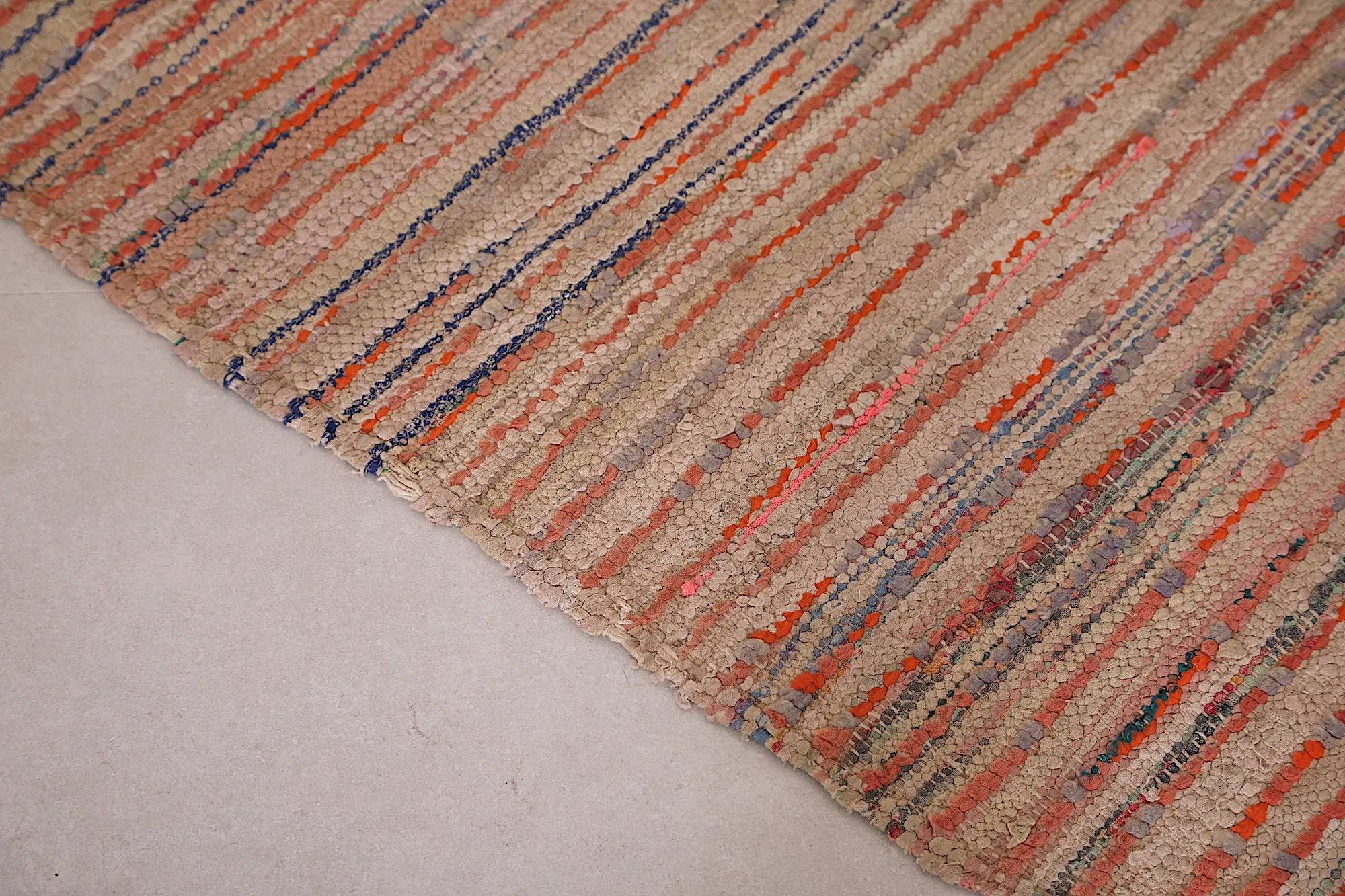 Handwoven Moroccan Runner Rug - Artisan Craft 3.1x7.9 ft