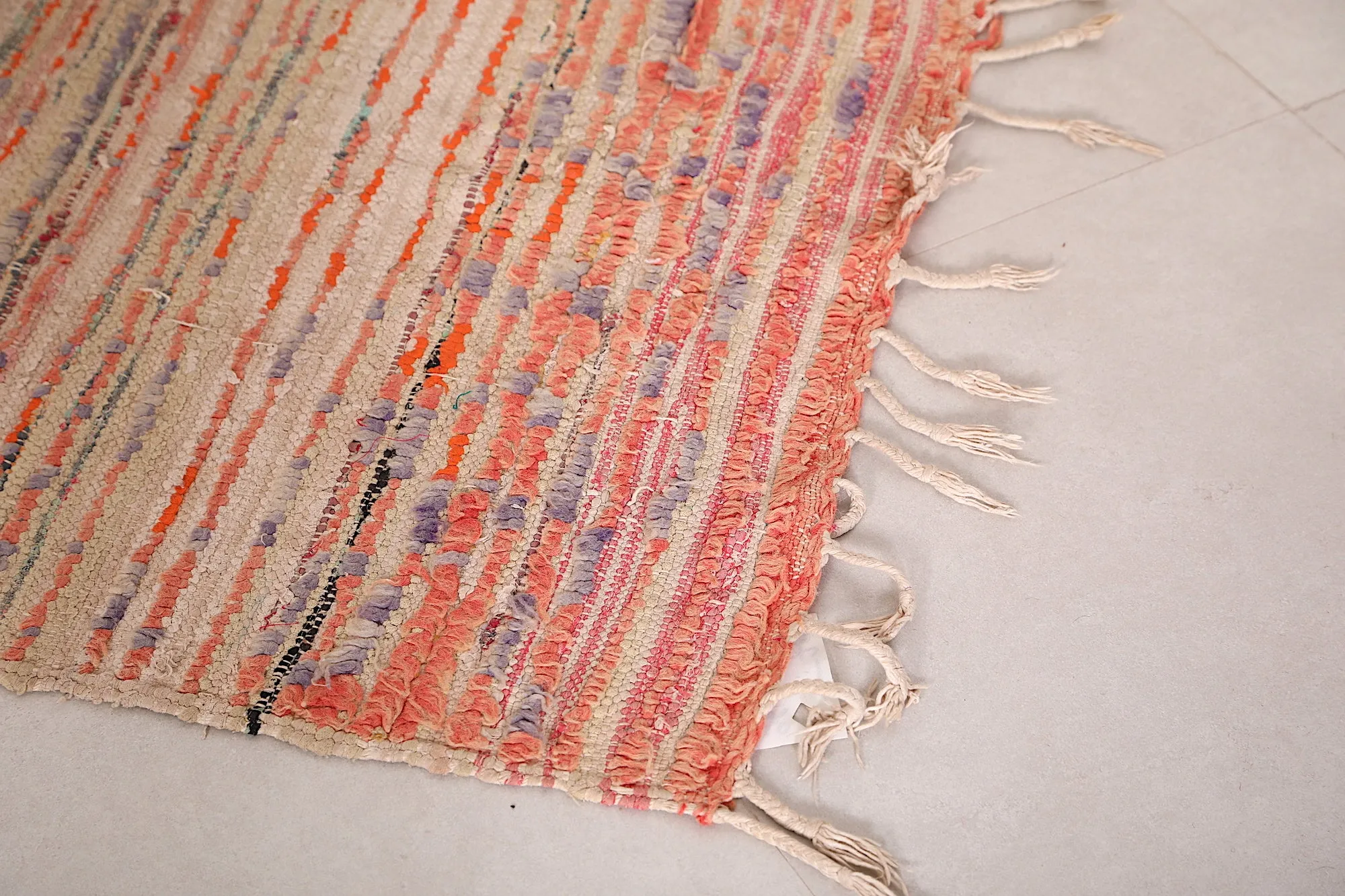 Handwoven Moroccan Runner Rug - Artisan Craft 3.1x7.9 ft